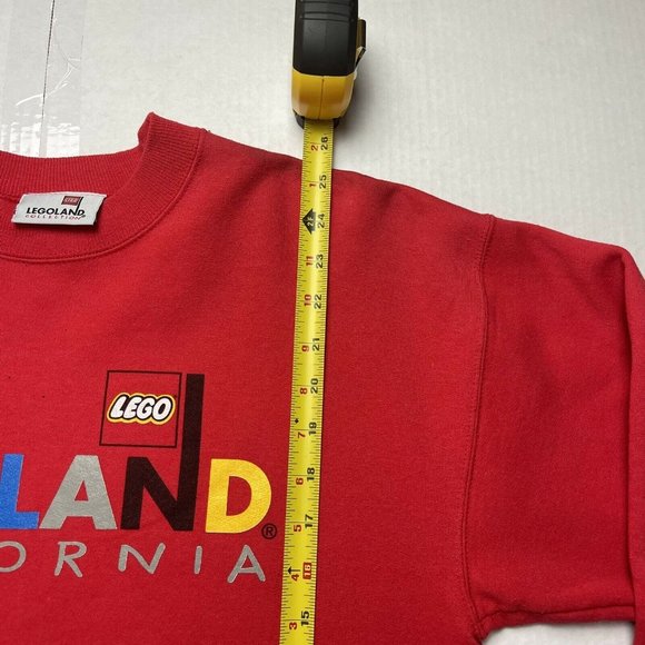 Vintage 90’s Legoland California Crewneck Sweatshirt Red Size Medium - Picture 4 of 6